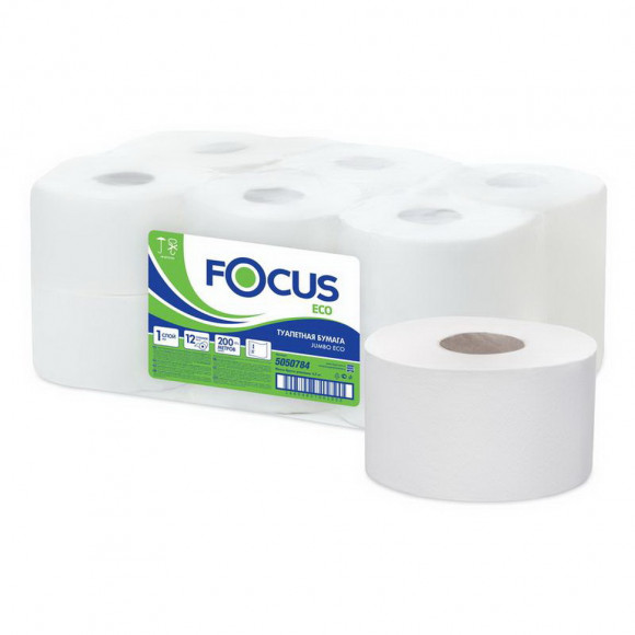 Туалетная бумага Focus Eco Jumbo (5050784) 200 метров