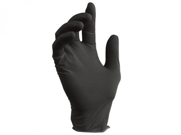 Перчатки нитриловые 50 пар/уп NitriMax (L) чёрные  