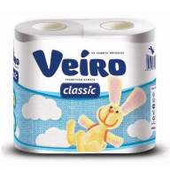 Туалетная бумага "Veiro Classic" белая