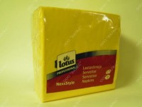 Салфетки LOTUS NexxStyle (4036140) 39x39 см, 2-х слойные, жёлтые