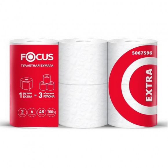 Туалетная бумага Focus Extra (5067596/5042265) 400 листов