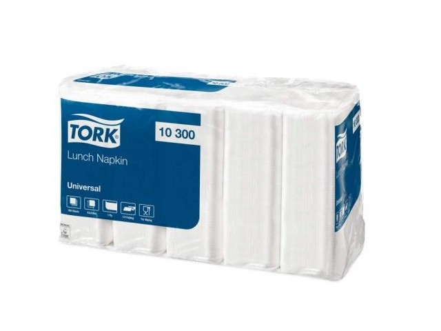 Салфетки TORK 33x33см белые (10300)              
