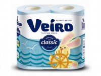Туалетная бумага "Veiro Classic" голубая