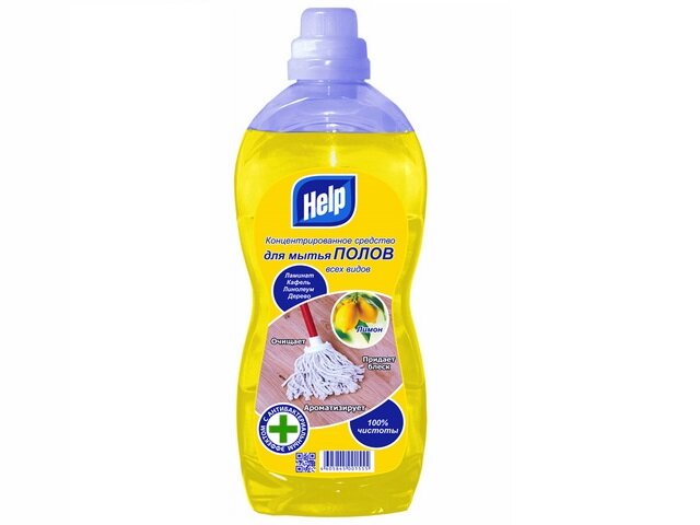 HELP средство для мытья пола 1л лимон