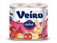 Туалетная бумага "Veiro Classic" розовая