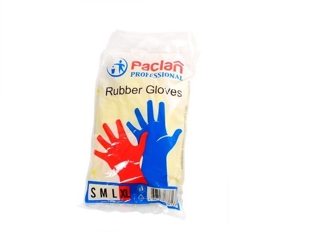 Перчатки резиновые PACLAN Professional (S) 