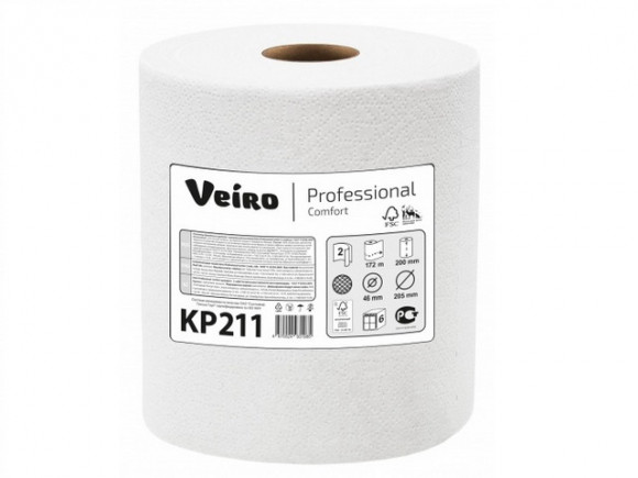 Полотенца в рулонах Veiro Professional Comfort KP211