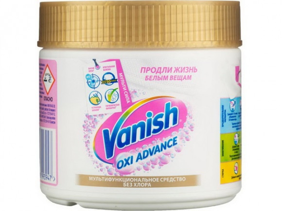 VANISH OXI Advance пятновыводитель для белых тканей порошок 400 гр.  