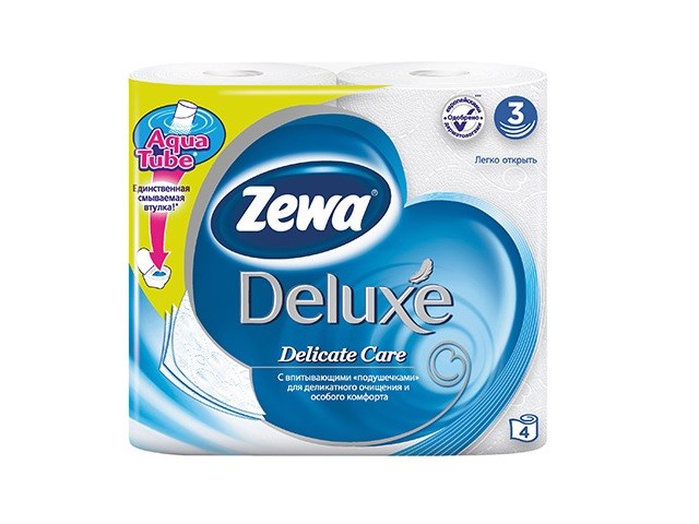 Туалетная бумага Zewa Deluxe 4 рул/уп