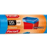 Мешки для мусора 120л (10шт) Paclan Classic 70х110см ПНД (18мкм), синие (402035)