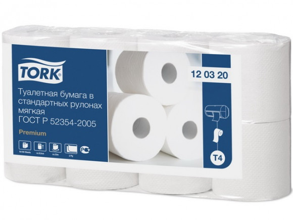 Туалетная бумага TORK в стандартных рулонах (120320)