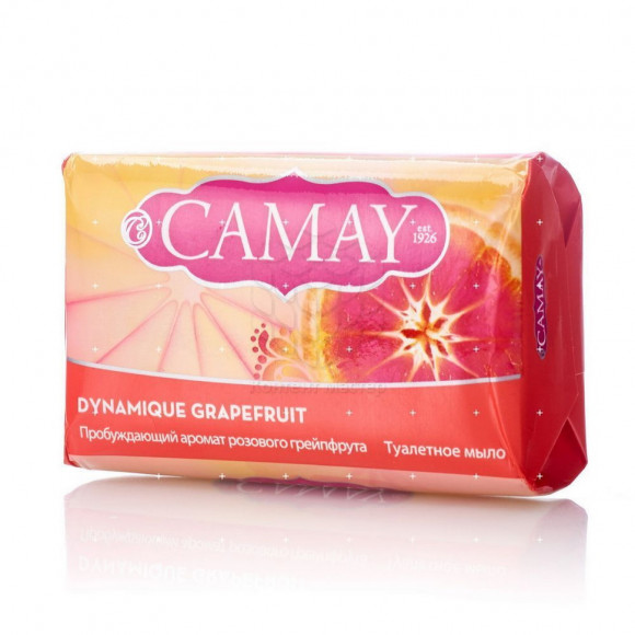 Мыло туалетное CAMAY (Камей) Dynamique розовый грейпфрут 85 гр.