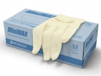Перчатки латексные опудренные MiniMAX 50 пар/уп  (M)