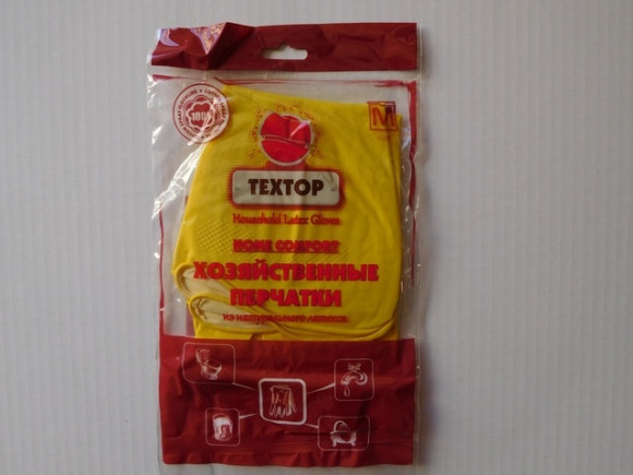 Перчатки резиновые TEXTOP (M)